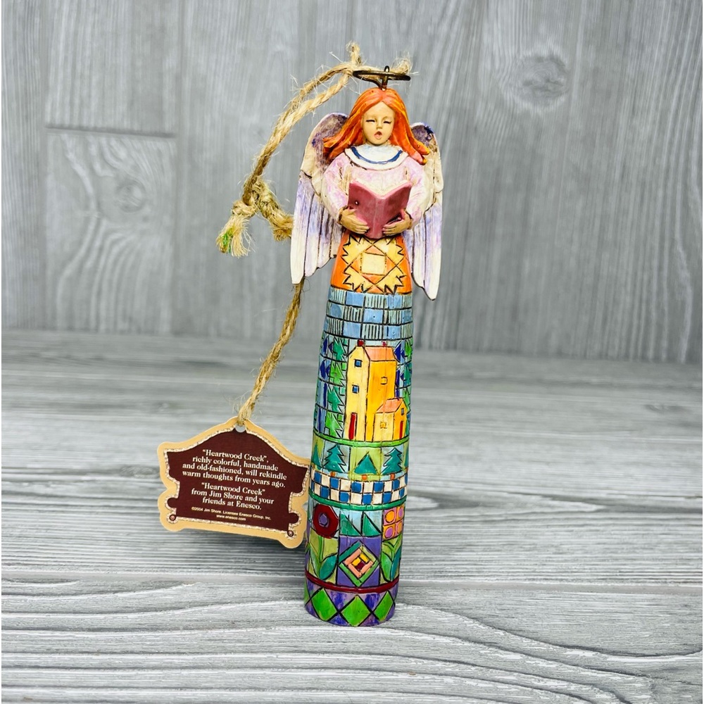Enesco Jim Shore Singing Makes The Heart Glad angel Christmas ornament figurine